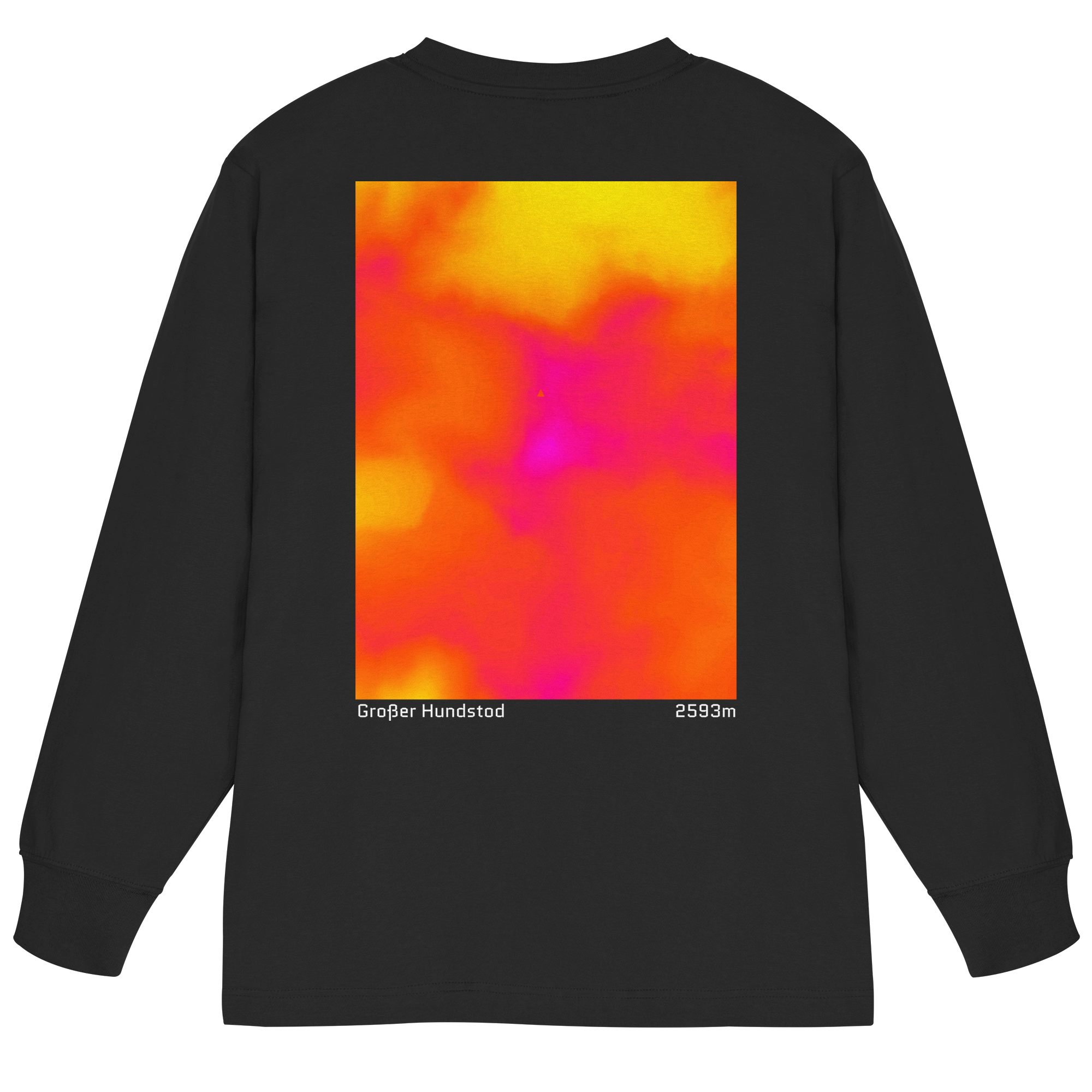 Großer Hundstod Gradient Oversized Longsleeve (Unisex)