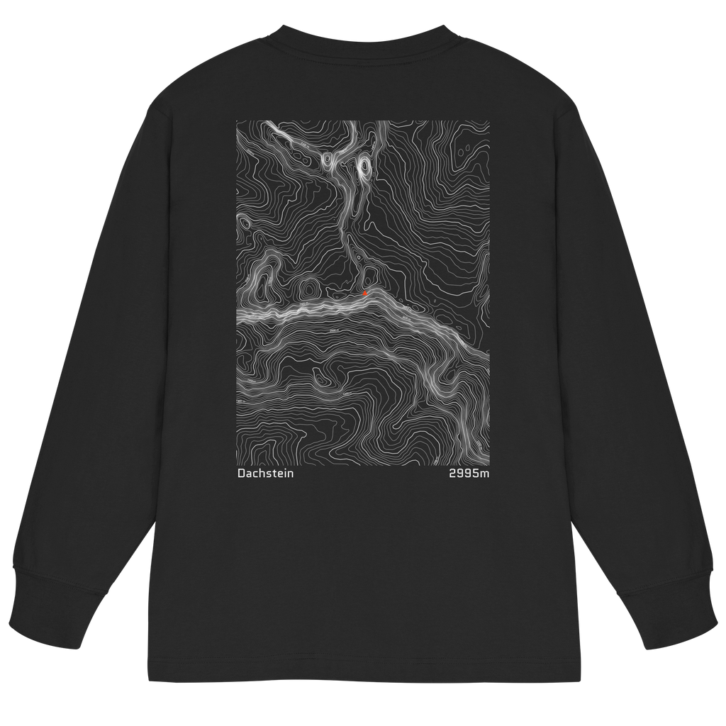 Dachstein Höhenlinien Oversized Longsleeve (Unisex)