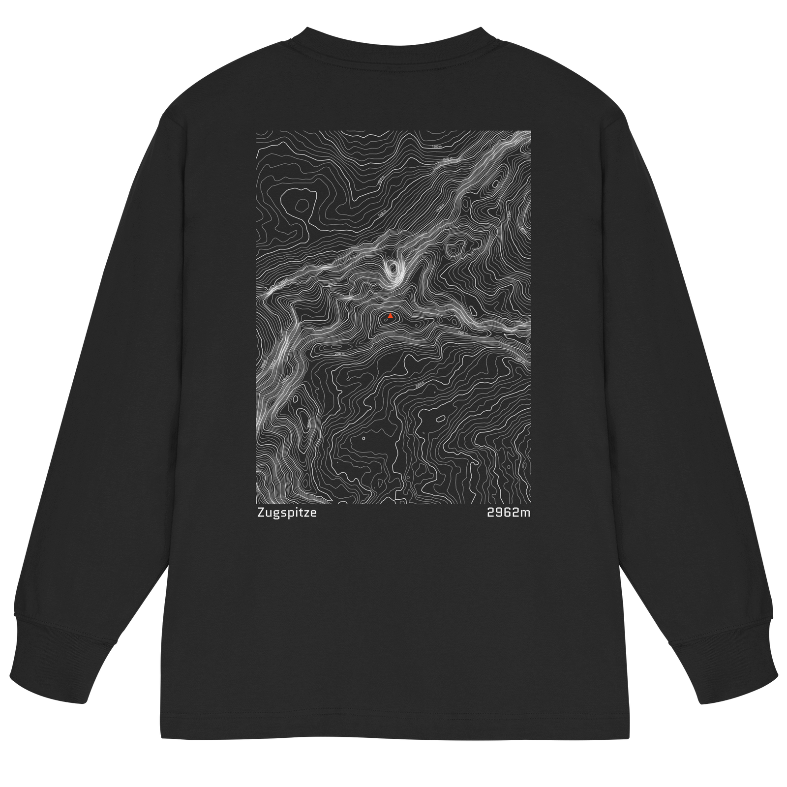 Watzmann Höhenlinien Oversized Longsleeve (Unisex)