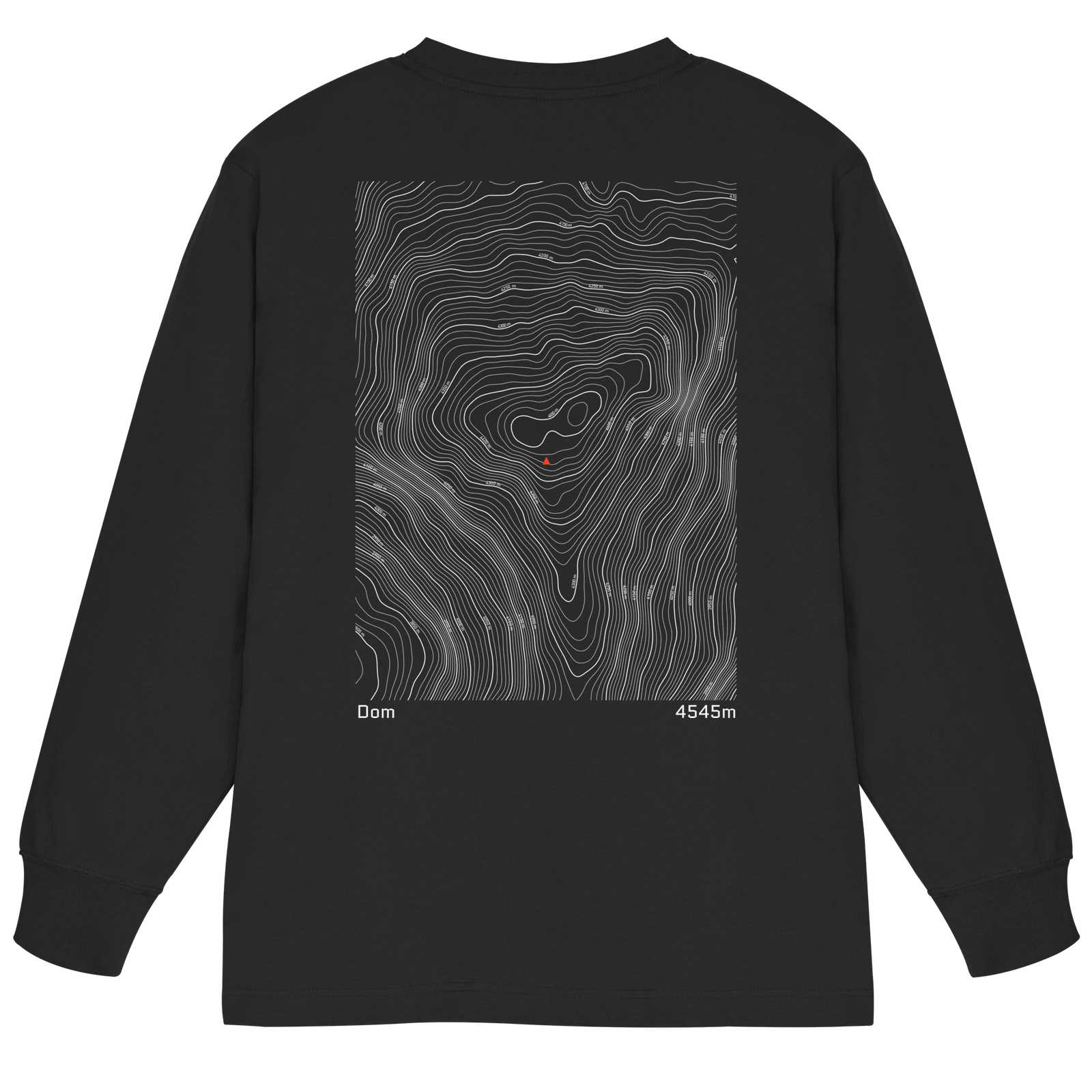 Dom Höhenlinien Oversized Longsleeve (Unisex)