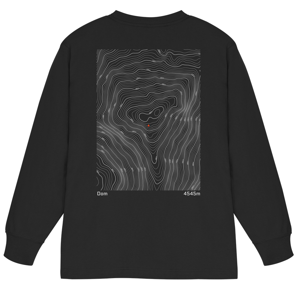 Dom Höhenlinien Oversized Longsleeve (Unisex)