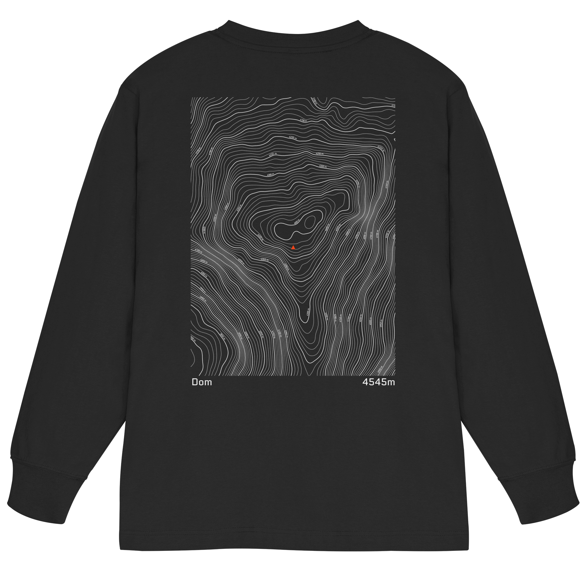Dom Höhenlinien Oversized Longsleeve (Unisex)