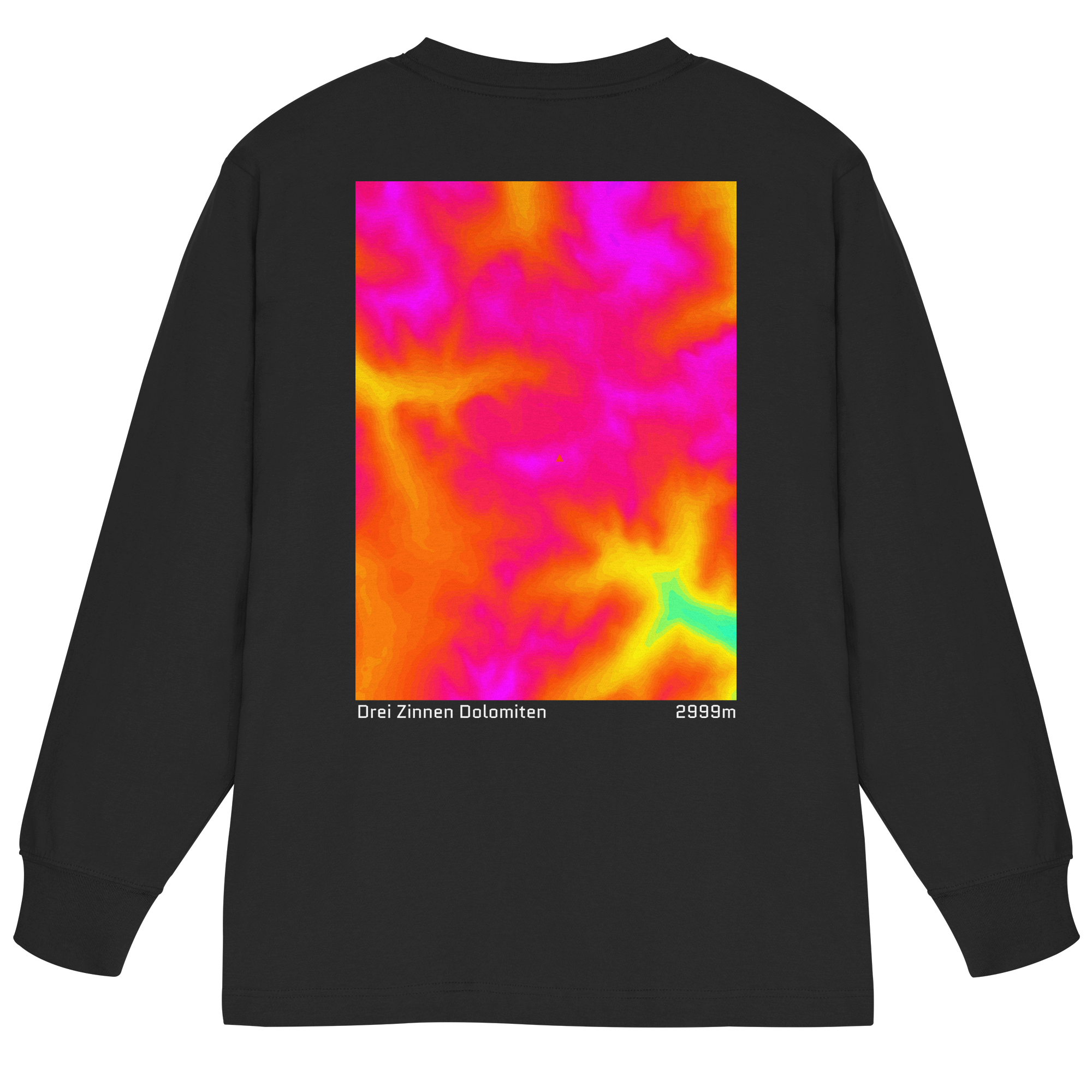 Drei Zinnen Dolomiten Gradient Oversized Longsleeve (Unisex)
