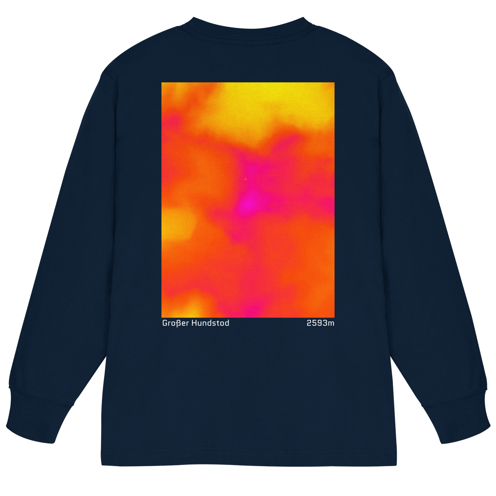 Großer Hundstod Gradient Oversized Longsleeve (Unisex)
