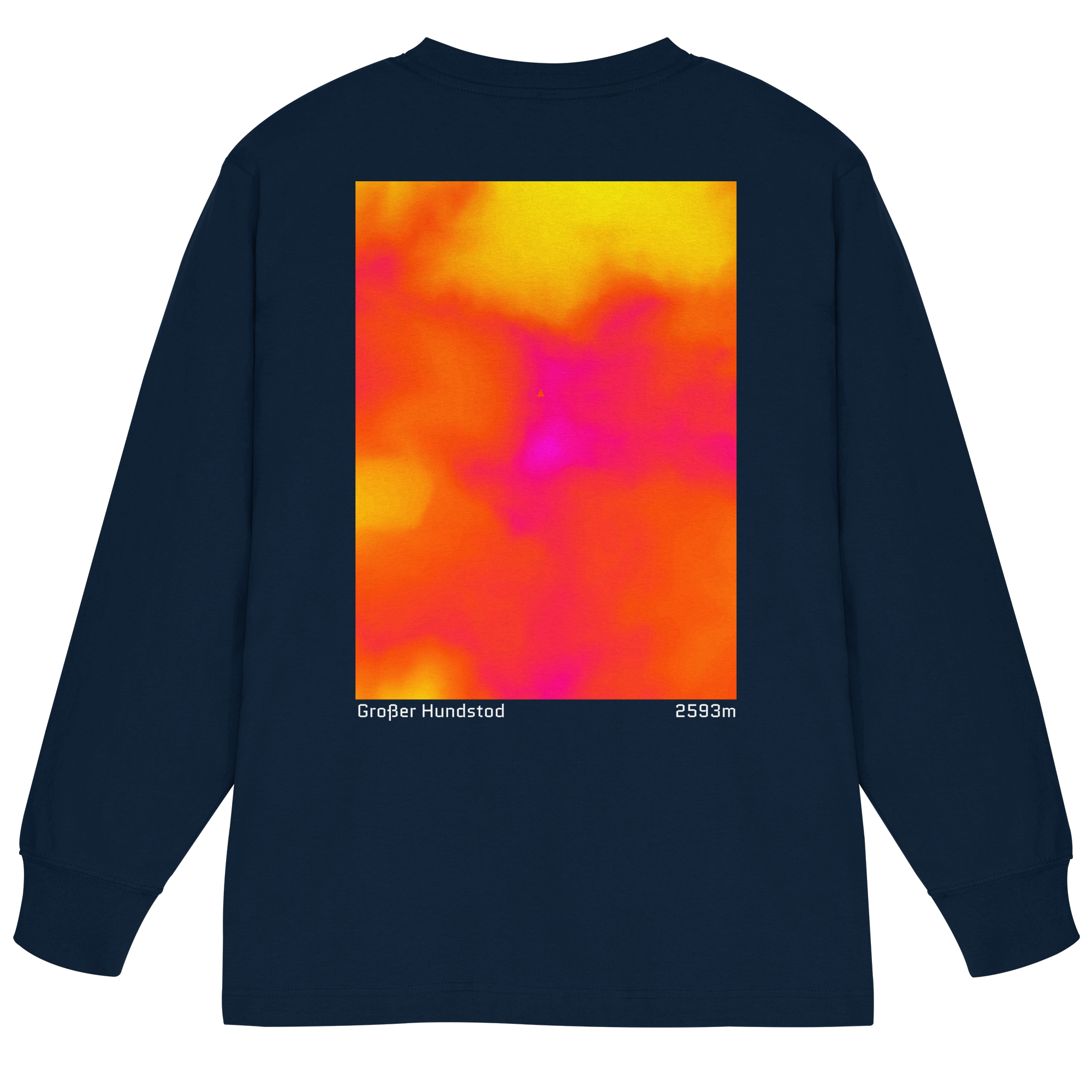 Großer Hundstod Gradient Oversized Longsleeve (Unisex)
