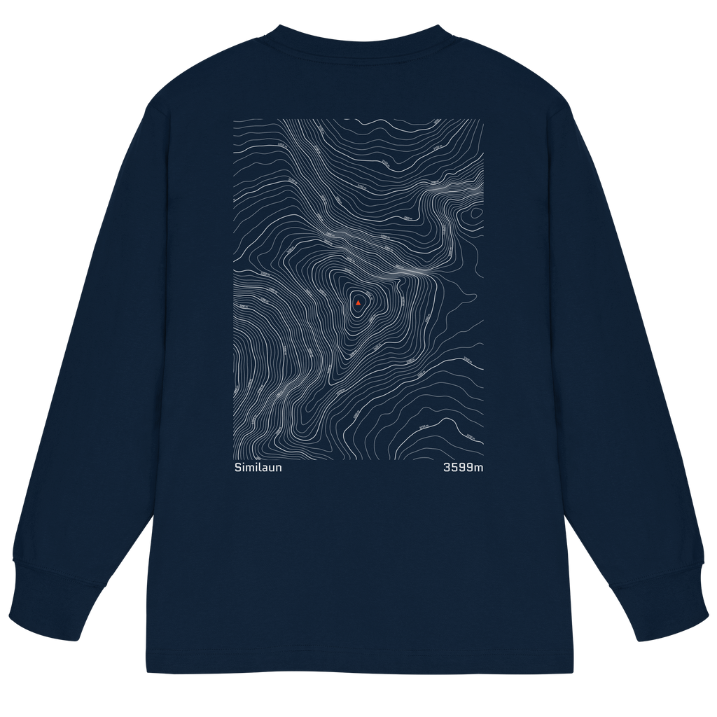 Similaun Höhenlinien Oversized Longsleeve (Unisex)