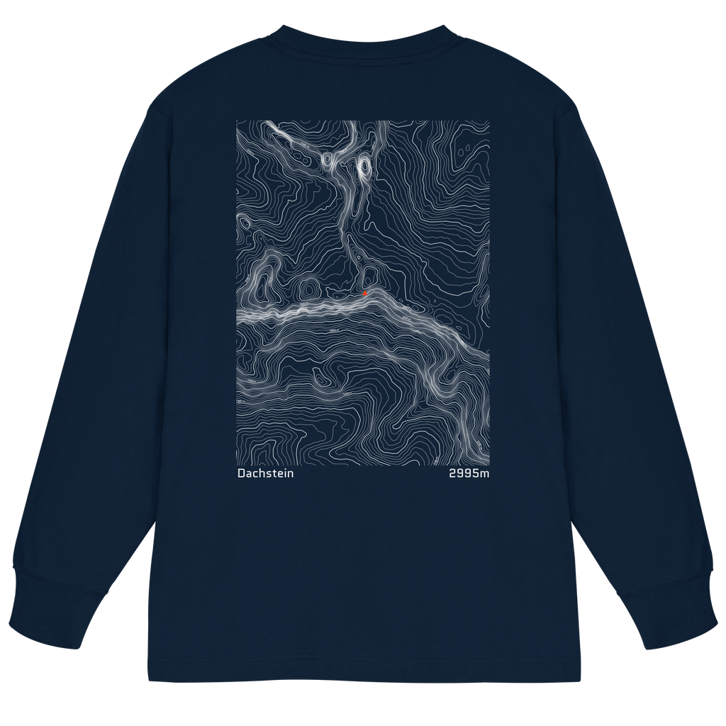 Dachstein Höhenlinien Oversized Longsleeve (Unisex)
