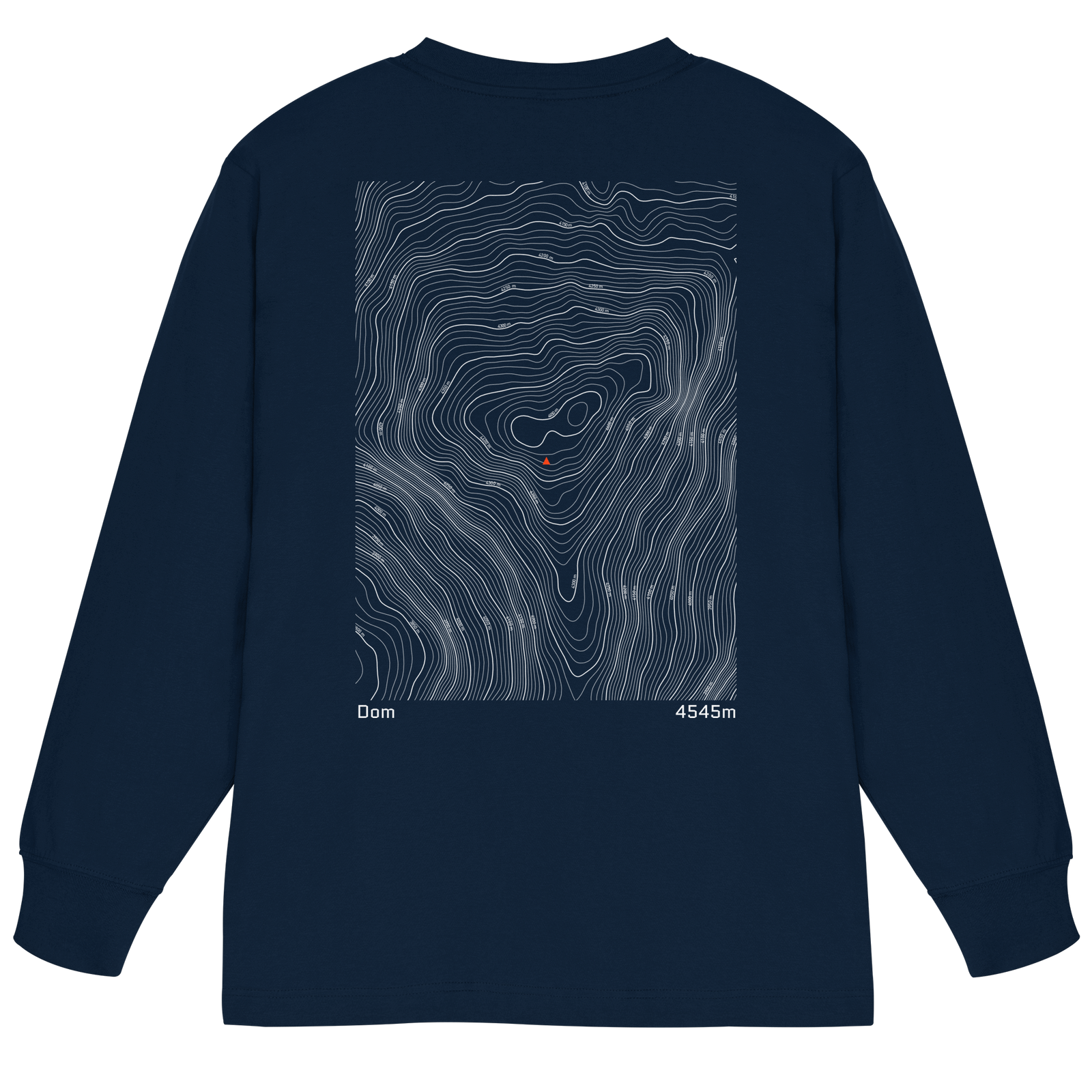 Dom Höhenlinien Oversized Longsleeve (Unisex)