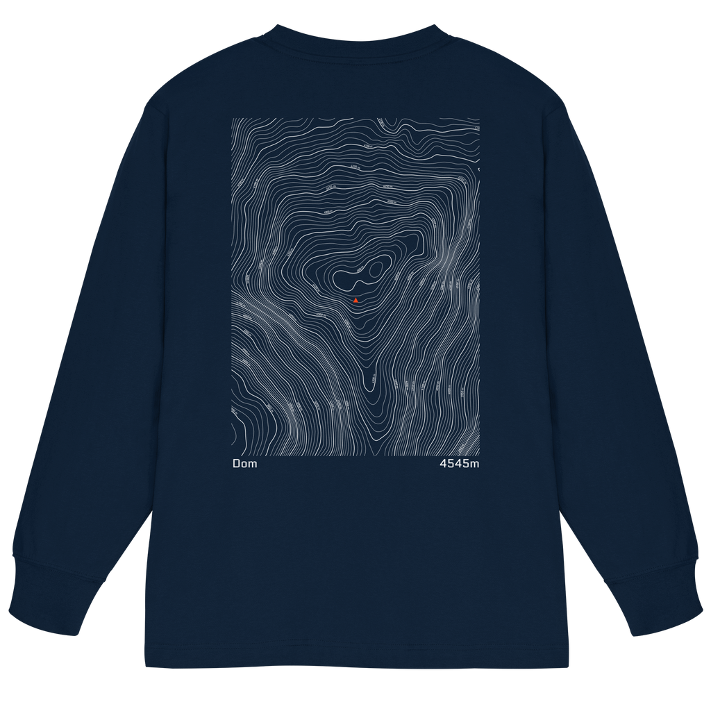 Dom Höhenlinien Oversized Longsleeve (Unisex)