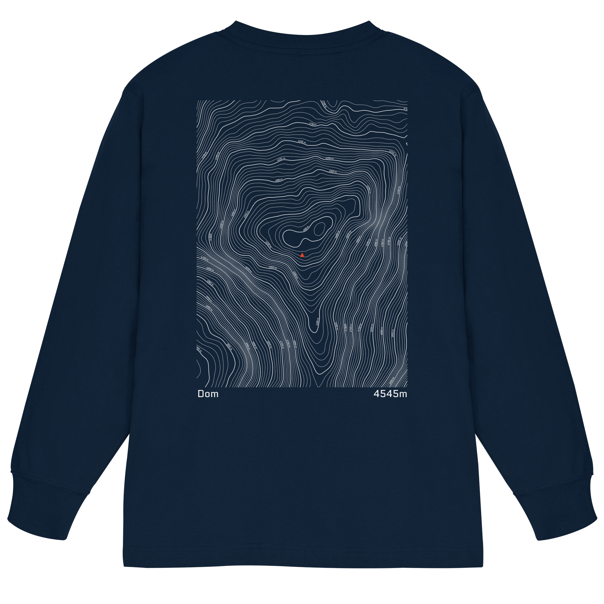 Dom Höhenlinien Oversized Longsleeve (Unisex)
