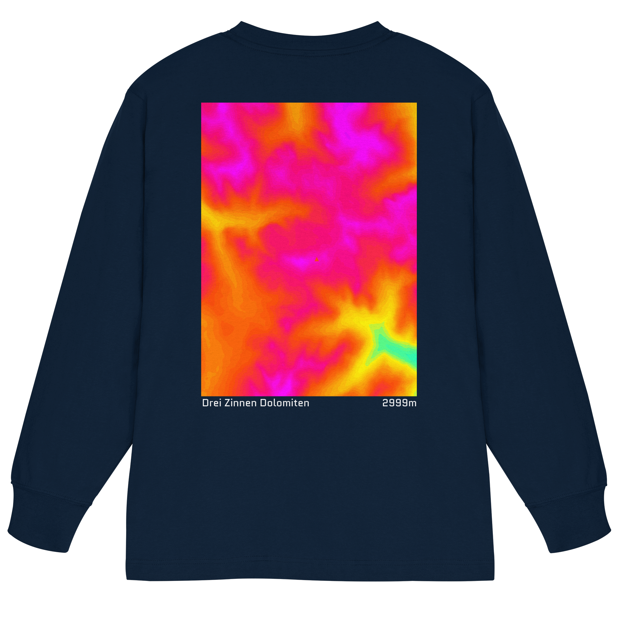 Drei Zinnen Dolomiten Gradient Oversized Longsleeve (Unisex)
