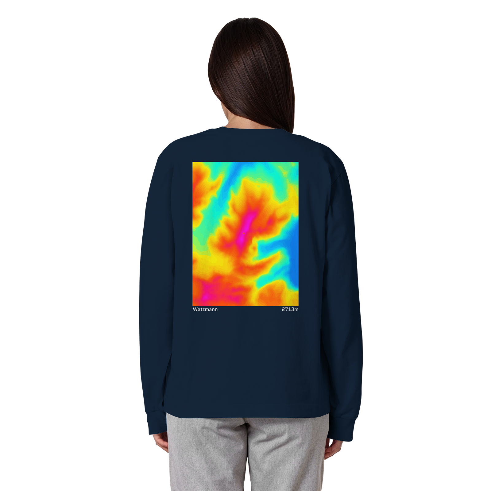 Watzmann Gradient Oversized Longsleeve (Unisex)