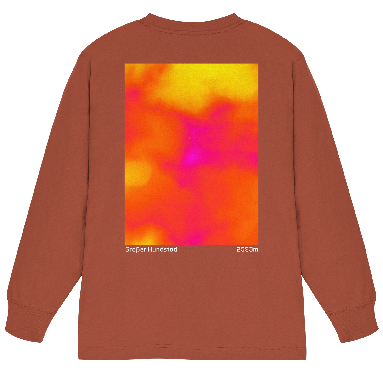 Großer Hundstod Gradient Oversized Longsleeve (Unisex)