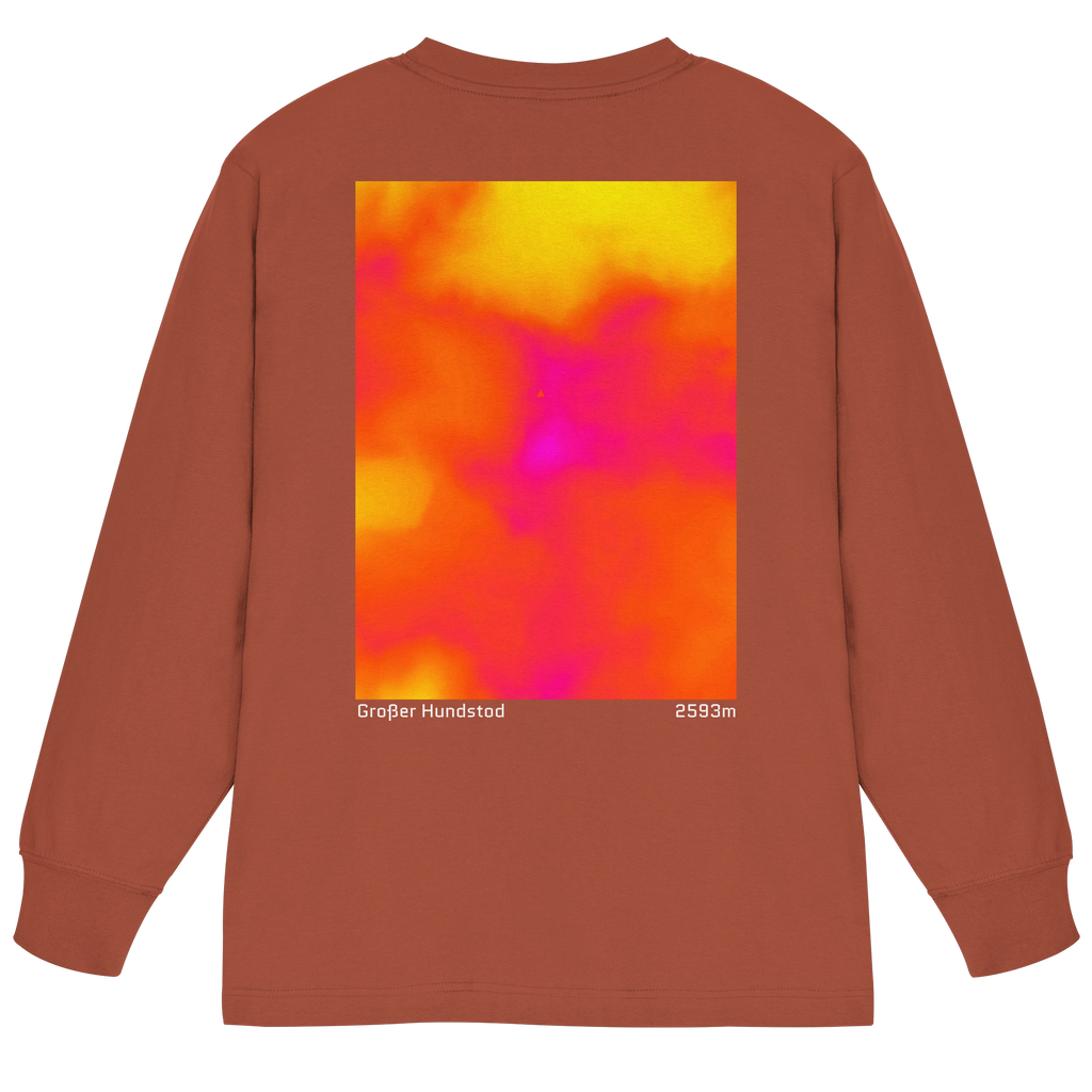 Großer Hundstod Gradient Oversized Longsleeve (Unisex)