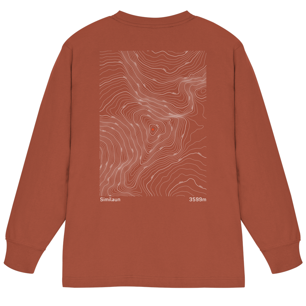 Similaun Höhenlinien Oversized Longsleeve (Unisex)