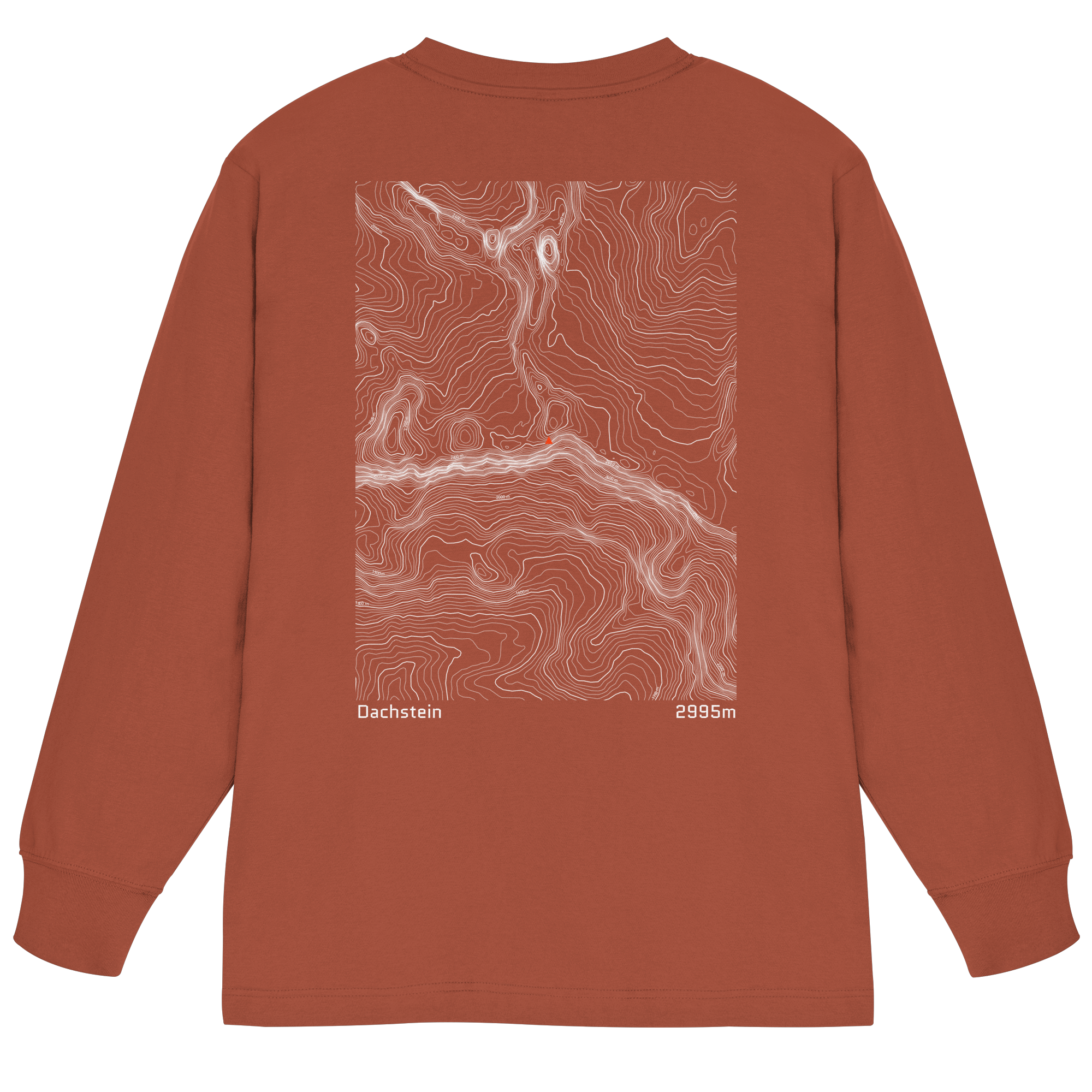 Dachstein Höhenlinien Oversized Longsleeve (Unisex)