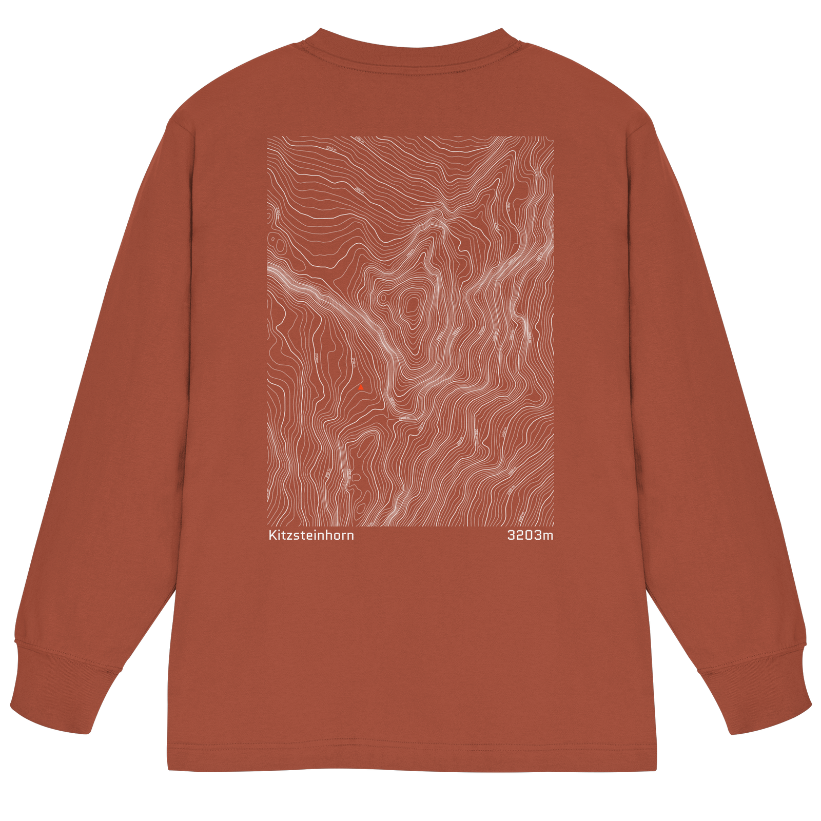 Kitzsteinhorn Höhenlinien Oversized Longsleeve (Unisex)