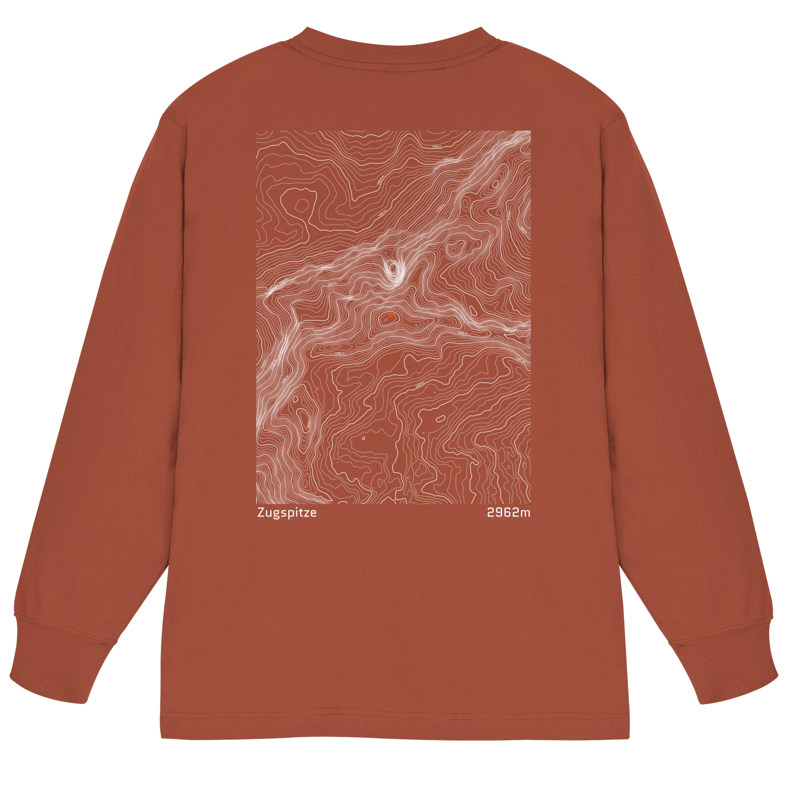 Watzmann Höhenlinien Oversized Longsleeve (Unisex)
