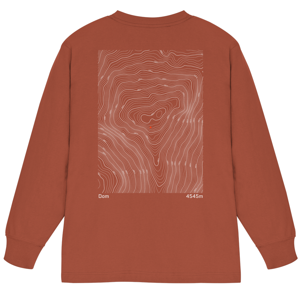 Dom Höhenlinien Oversized Longsleeve (Unisex)