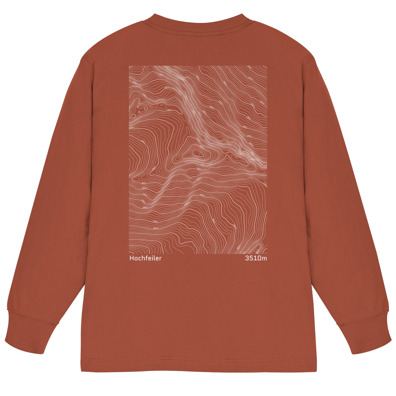 Hochfeiler Höhenlinien Oversized Longsleeve (Unisex)