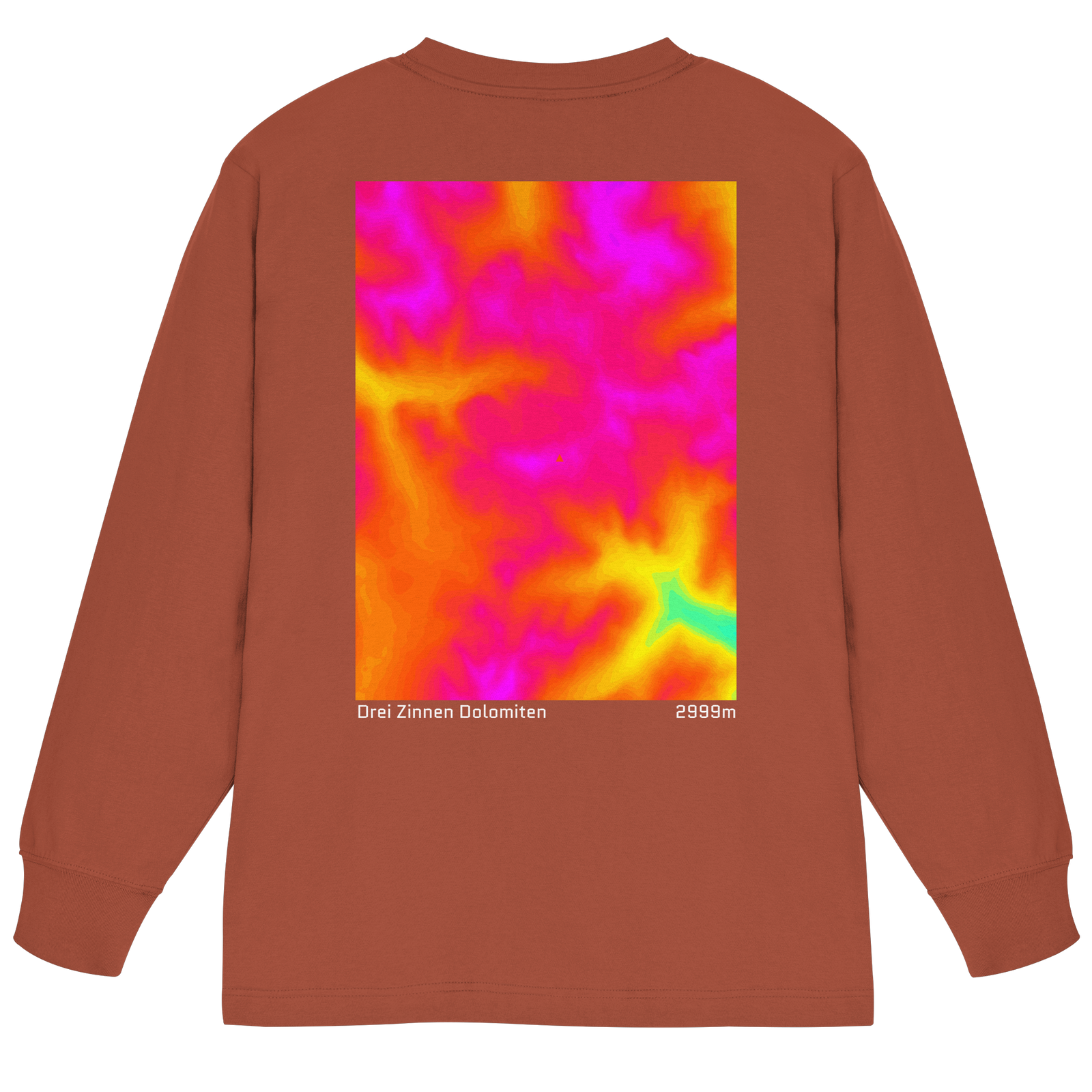 Drei Zinnen Dolomiten Gradient Oversized Longsleeve (Unisex)