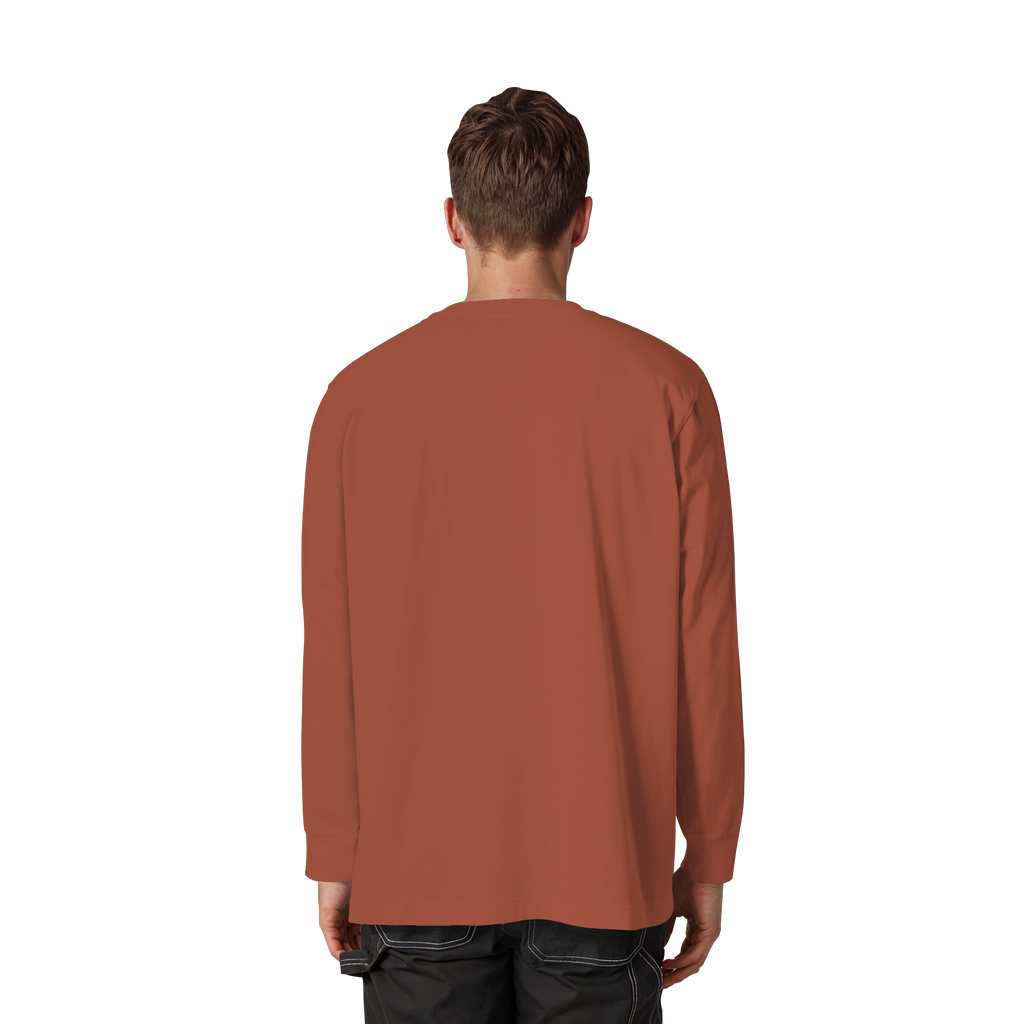 Personalisiertes Berg-Longsleeve-Oversized (Unisex)